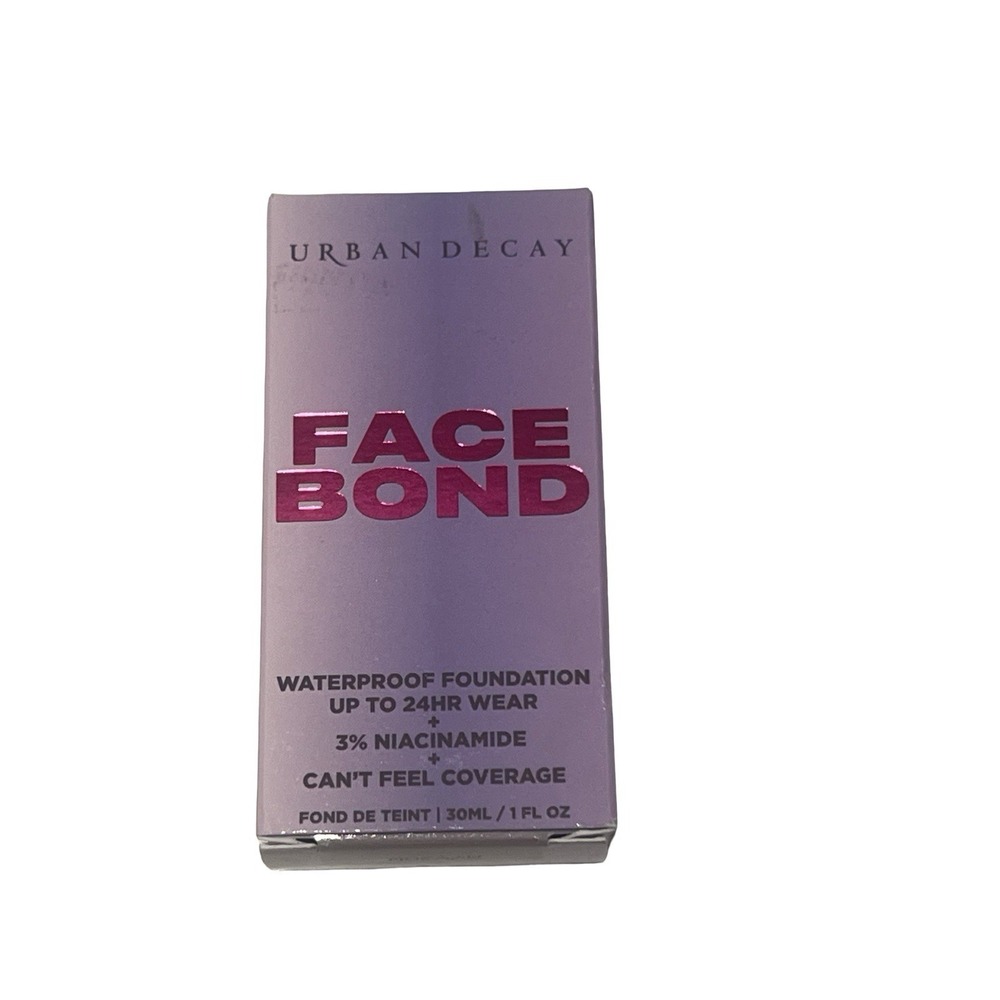 URBAN DECAY FACE BOND WATERPROOF FOUNDATION UP TO 24HR 38 DEEP NEUTRAL 1 OZ